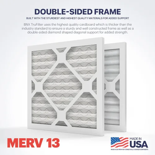 Miniatura 3 de BNX TruFilter - Filtro de aire 10 x 10 x 1 MERV 13, electrostático plisado, para aire acondicionado, HVAC y hornos, para alergias, polen, moho