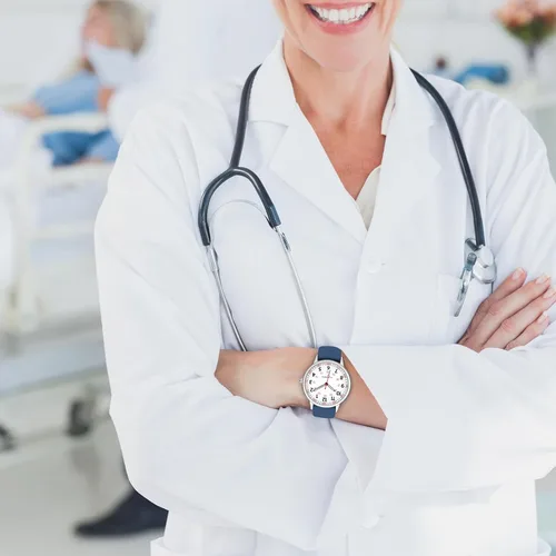 Miniatura 5 de Reloj de enfermera para mujer, resistente al agua, analógico, de silicona, con segundero, reloj de enfermería