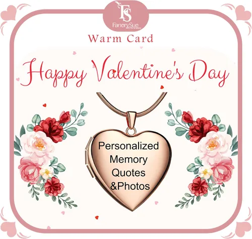 Miniatura 8 de Fanery sue Collar con medallón de corazón que sostiene imágenes, collares personalizados con fotos personalizadas, con imagen