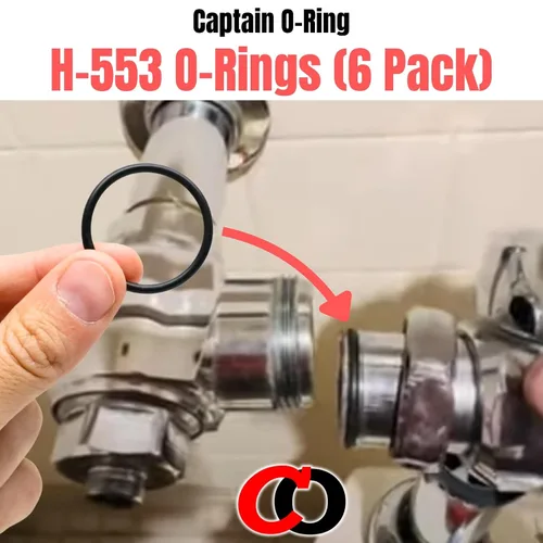 Miniatura 3 de Captain O-Ring Repuesto H-553/5308696 / P6000-C31 / A912809-0070A Anillos tóricos para Zurn, Sloan, Royal/Regal, American Standard Válvula