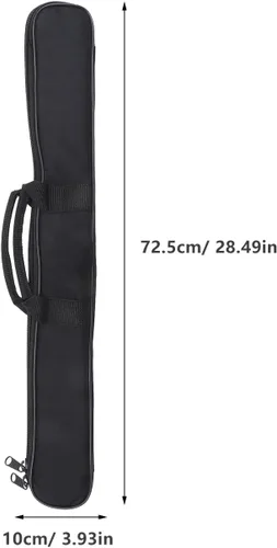 Miniatura 6 de SUPVOX Bolsa de flauta portátil profesional con acolchado a prueba de golpes y red de almacenamiento interna, funda de transporte ligera de tela