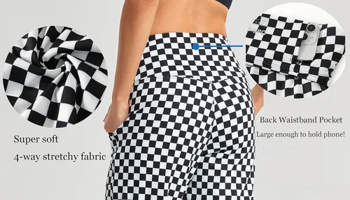 Miniatura 30 de Oalka - Pantalones deportivos para mujer, con cintura alta y bolsillos, para hacer deporte, yoga y entrenar