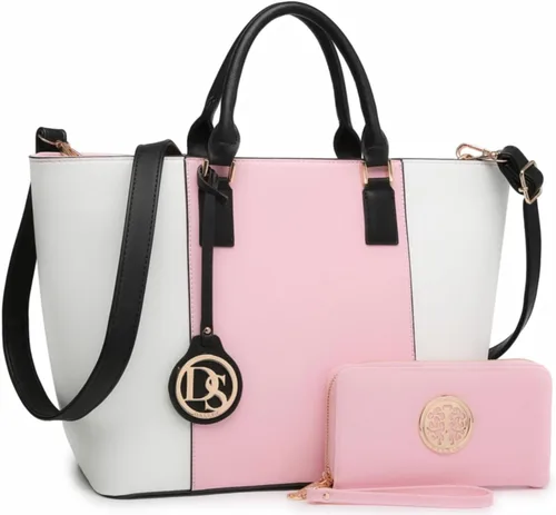 Dasein Satchel Purse Handbag for Women Large Shoulder Work Tote Bag With Matching Wallet