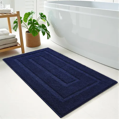 Miniatura 14 de HOMORE Alfombra de baño gris de 24 x 60 pulgadas, suave, absorbente, alfombra de pasillo de baño lavable, alfombras largas antideslizantes