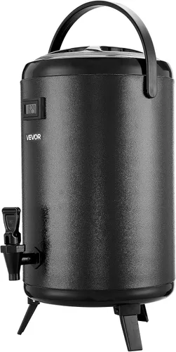 Miniatura 9 de VEVOR Dispensador de bebidas aislado, servidor térmico de bebidas de acero inoxidable de 3.2 galones/12L con espiga y pantalla de temperatura