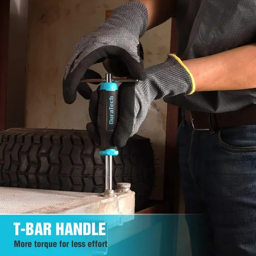Miniatura 6 de DURATECH Juego de destornilladores multibroca, destornillador 18 en 1 con barra en T y destornillador de precisión almacenado en el eje