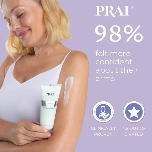 Miniatura 4 de PRAI Beauty Ageless Upper Arm Creme, Anti-Aging and Repairing Body Cream, Skin Firming and Tightening Lotion for Upper Arm, Firming Lotion for Loose