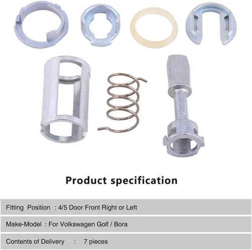 Miniatura 3 de Kit de reparación del cilindro de la cerradura de la puerta Piezas de recambio delantera izquierda derecha IV 4 tipo 1J1 MK4 1997-2005, IV4 Variant