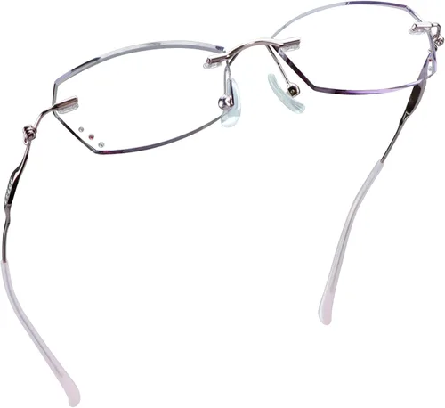 Miniatura 21 de LifeArt Lentes de lectura con bloqueo de luz azul sin montura con lente personalizada que reducen la fatiga ocular con diamantes elegantes