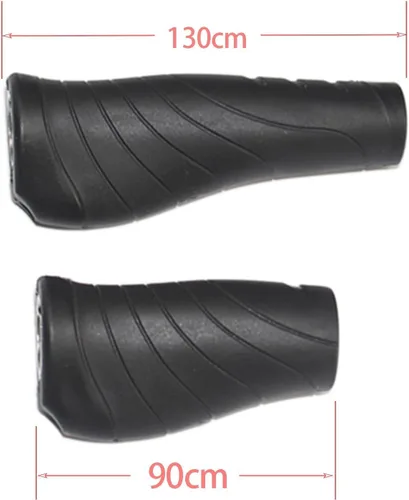 Miniatura 3 de Manillar para bicicleta de 5.118 in y 3.543 in, mango con cerradura de goma, 0.874 pulgadas de diámetro para bicicletas de montaña multivelocidad