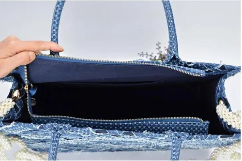 Miniatura 8 de MMKJHNBHQ Cartera y bolsos de mano para mujer bolso de mano de punto grande para mujer bolso de mano portátil de moda Dahao 1