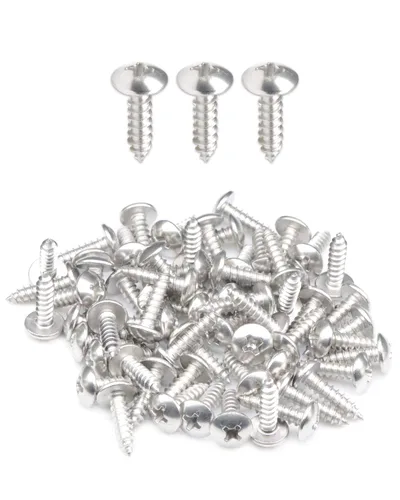 Miniatura 17 de IMScrews 100 tornillos de madera Phillips con cabeza de truss #8 x 1/2 "(13 mm), tornillos de acero inoxidable resistentes 18-8 (304)