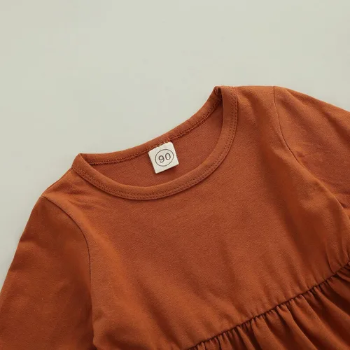 Miniatura 33 de Kaipiclos Ropa occidental para bebé niña, con lindo estampado con volantes, manga larga, pantalones para otoño e invierno, trajes de vaquera