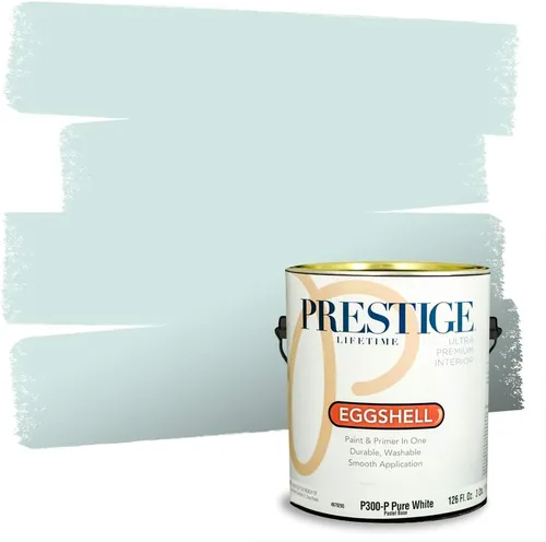 Miniatura 213 de PRESTIGE Pintura interior e imprimación en uno, salpicaduras acuosas, cáscara de huevo, 1 galón
