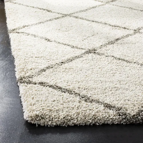 Miniatura 3 de SAFAVIEH - Alfombra de la colección Hudson Shag, diseño de enrejado moderno, no desprende pelusa y fácil de cuidar, 2 pulgadas de grosor, ideal