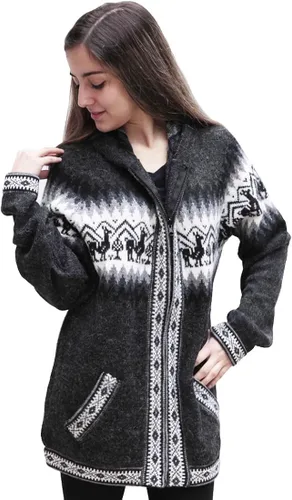 Miniatura 2 de Little Llamas - Sudadera con capucha de lana de alpaca