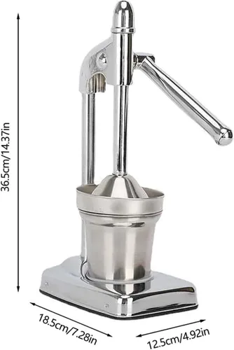Miniatura 2 de Exprimidor manual de hierro fundido, exprimidor manual de hierro fundido resistente, máquina trituradora para jugo de naranja de limonada fresca