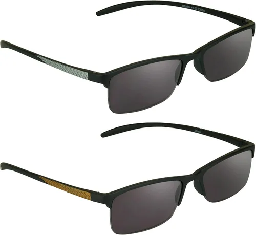 Miniatura 8 de proSPORT Gafas de lectura tintadas para lectores de gafas de sol semi sin montura cuadrada para hombres y mujeres, no bifocales