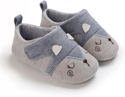 Miniatura 3 de Zapatos de punto para recién nacidos, para niños y niñas, con suela antideslizante suave, para cuna, para niños pequeños, zapatos de calcetín