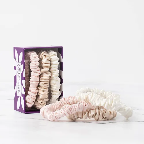 Miniatura 9 de Mulberry Park Silks 100% seda pura, paquete de 3 unidades, evita el encrespamiento, reduce la rotura, suave para todo tipo de cabello, accesorios
