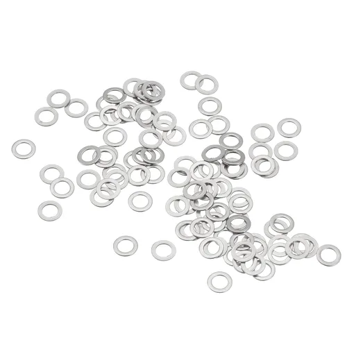 Miniatura 8 de uxcell Arandelas planas de acero inoxidable M3 304, 20 espaciadores planos ultrafinos de 0.118 x 0.197 x 0.004 in para tornillo de tornillo