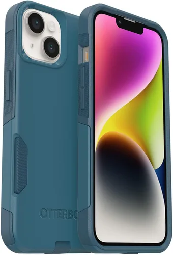 Miniatura 12 de OtterBox Funda de la serie Commuter para iPhone 14 y iPhone 13 (solamente), color negro, delgada y resistente, apta para bolsillo, con protección