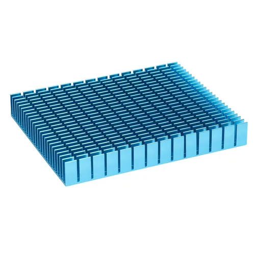 Miniatura 5 de Disipador de calor 5.906x4.724x0.787 in Disipador de calor de aluminio para computadora de enfriamiento de PC, placa PCB, módulo de radiador de Azul