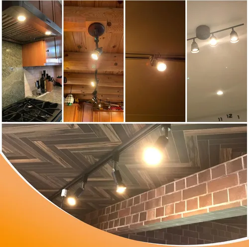 Miniatura 3 de Heifymi Reflector regulable E17 tipo base intermedia R14 de 6 W (equivalente a 60 vatios), blanco cálido 2700 K, 600 lúmenes, bombilla LED E17