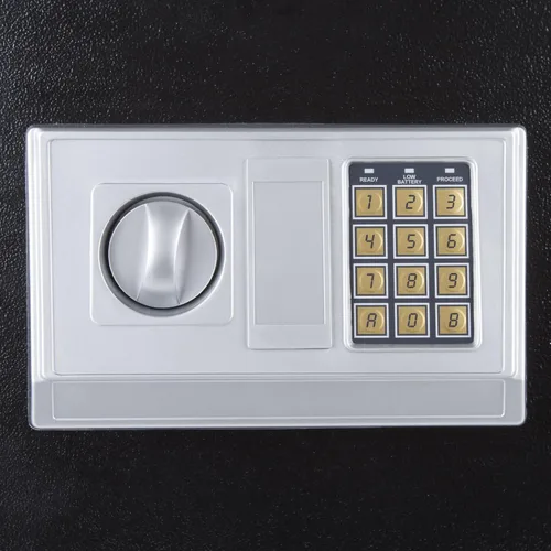 Miniatura 6 de Caja fuerte digital - Caja fuerte electrónica de acero con teclado y llaves manuales de anulación - Protege dinero, joyas, pasaportes - Para