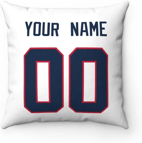 Miniatura 8 de ANTKING Almohada personalizada con cualquier nombre y número para regalo de hombres, mujeres y niños Para Nueva Inglaterra