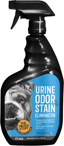 Arkwright Tough Stuff - Spray eliminador de olores y manchas de orina, seguro para mascotas, limpiador no tóxico a base de enzimas para pisos,
