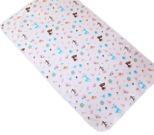 Miniatura 11 de Monvecle Almohadillas Cambiadores de Algodón Suave Impermeable para Bebé Lavables Reutilizables Forros de Pañales Tapetes, Oso-1 unidad Grande 39" x