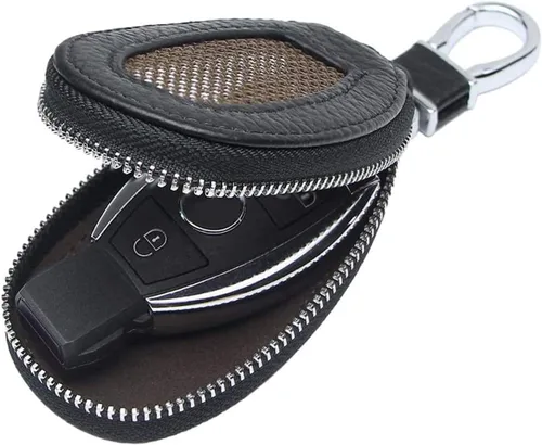 Miniatura 7 de Funda Universal Premium para Llavero de Coche de Cuero Genuino Portador de Llavero Inteligente de Coche para Llavero Remoto
