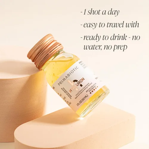 Miniatura 3 de PRIMABIOTIC Ácido hialurónico 250mg - Sabor Mango - Vegano, Hidratación profunda, Anti-envejecimiento y apoyo de elasticidad de la piel - Bebida