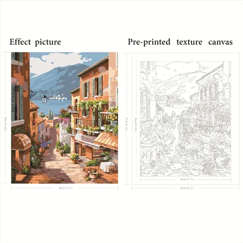 Miniatura 2 de QUITEDEW Pintura por números para adultos principiantes, pintura de paisajes por números, kits de pintura de jardín por números, adecuados