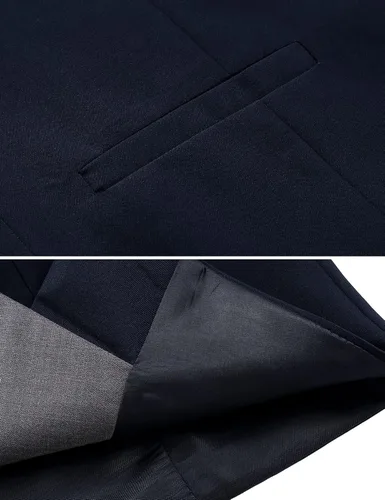 Miniatura 6 de COOFANDY Men's Dress Vest Layered Suit Waistcoat Formal Wedding Suit Vests