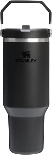 Miniatura 75 de Stanley IceFlow - Vaso con pajilla abatible con asa, de 20 onzas, tapa giratoria y popote abatible, botella de agua resistente a fugas, acero