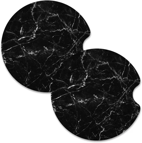 Nipichsha Posavasos para Portavasos de Coche, Posavasos para Coche para Portavasos, Paquete de 2 Alfombrilla de Goma Antideslizante Universal de