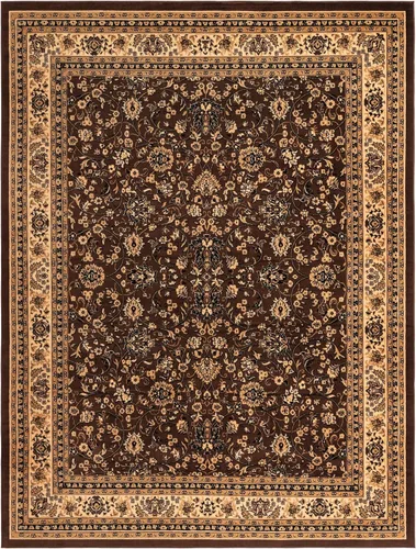 Miniatura 488 de Unique Loom Colección Sialk Hill - Alfombra de área Washington (3 pies 3 pulgadas x 5 pies 3 pulgadas, rectángulo, burdeos/crema)
