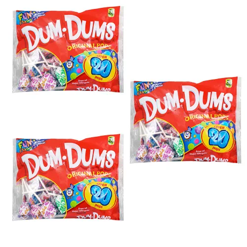 Miniatura 15 de Dum Dums Original Mix Bolsa de 400 unidades – Sabores clásicos de todos los tiempos, ventosas surtidas en bolsa de dulces a granel – Paletas