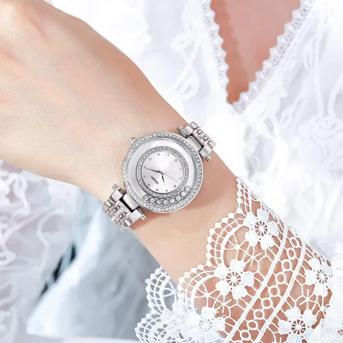 Miniatura 3 de SKMEI Lady Watches for Women Female Bling Dress Fashion Luxury Diamond Business Casual Analog Quartz Waterproof Stainless Steel Wristwatches Gifts