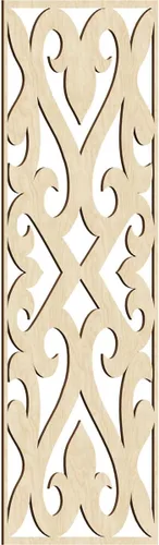 Miniatura 92 de Keene Paneles de pared decorativos de madera con calado, 9 3/8 pulgadas de ancho x 24 3/8 pulgadas de alto x 1/4 de alto, roble rojo rojo (Red Oak)