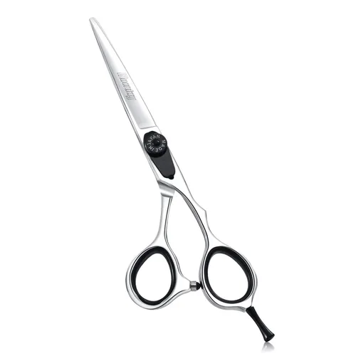 Moontay Tijeras de corte de pelo de 6.0", tijeras profesionales de peluquería de peluquería, JP-440C tijeras de salón de acero inoxidable, color