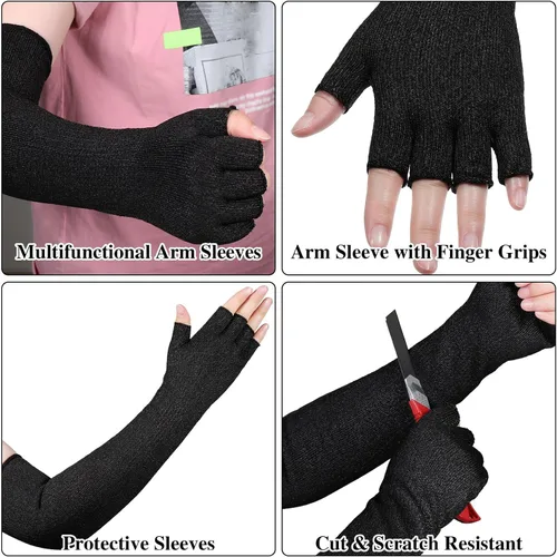 Miniatura 2 de Sintege Anti Cut Protective Sleeves Arm Sleeves Safety Cut Resistant Gloves