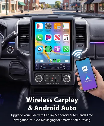 Miniatura 6 de Radio de coche 8 Core 4G+64G F150 2013-2014, pantalla IPS de 12.1 pulgadas, estéreo Tesla Style F150 con Android 15 Pronóstico meteorológico