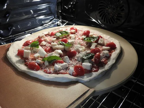 Miniatura 7 de ITALX EZ Pizza Peel 14 V3 (tamaño real de 13.46 pulgadas), cáscara de pizza autolanzable, pelada deslizante