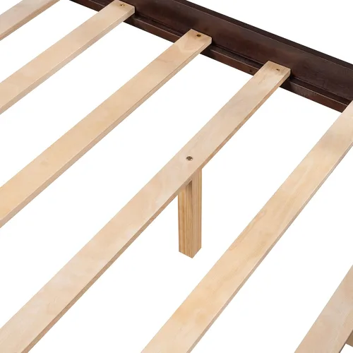 Miniatura 5 de Bellemave Sofá cama de tamaño matrimonial, sofá cama matrimonial con almacenamiento, sofá cama de madera con cajones, marco de sofá cama completo