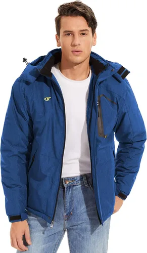 Miniatura 4 de QPNGRP Mens Waterproof Ski Snowboard Jacket Windproof Winter Snow Coat
