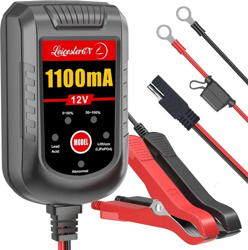Miniatura 11 de Cargador de batería de goteo de 2A, mantenedor automático, 6V 12V, cargador flotante inteligente para automóvil, coche, motocicleta, cortacésped