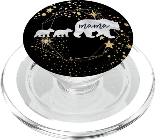 Miniatura 8 de Mama Bear - Regalo geométrico de dos cubitos para bebé, color negro y dorado